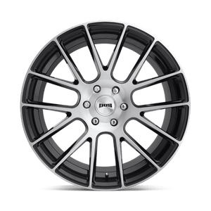 22X9.5 DUB 1PC S206 LUXE GLOSS BLACK BRUSHED 6X139.7