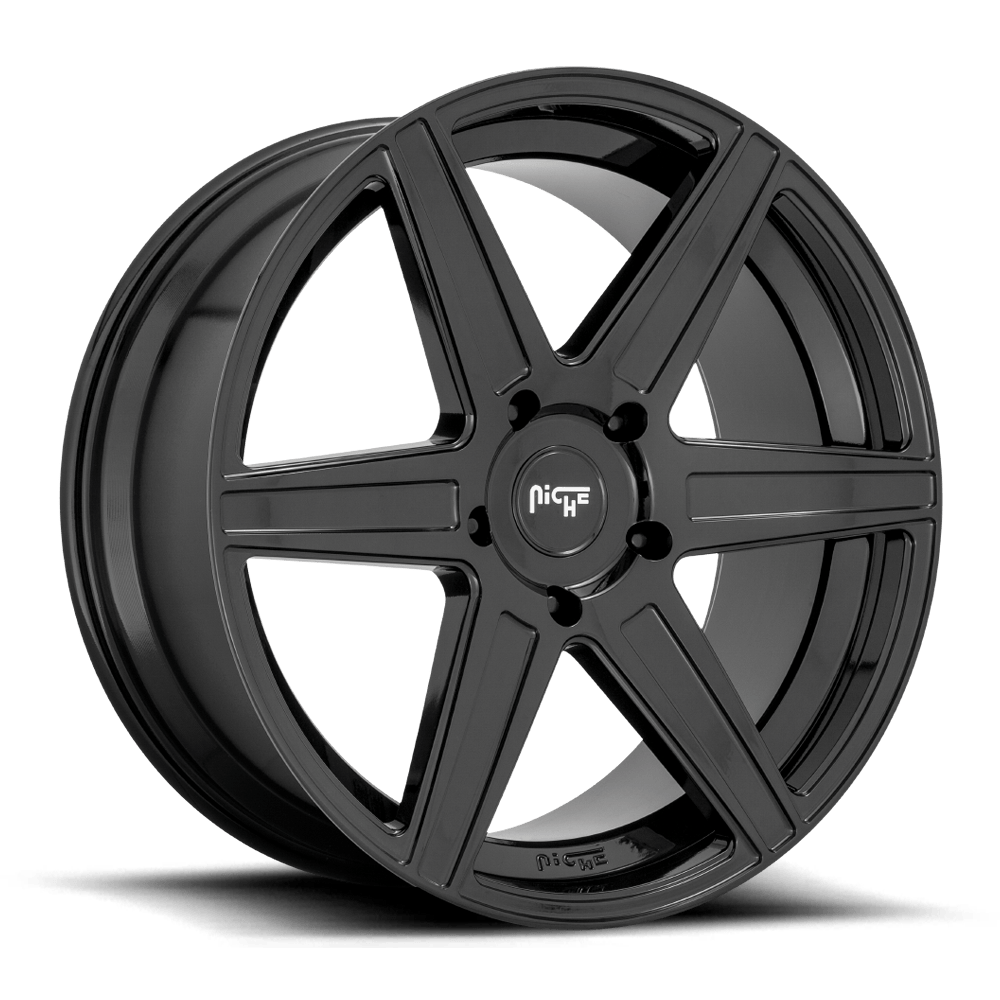 24X10 Niche 1PC M237 CARINA GLOSS BLACK 5X150