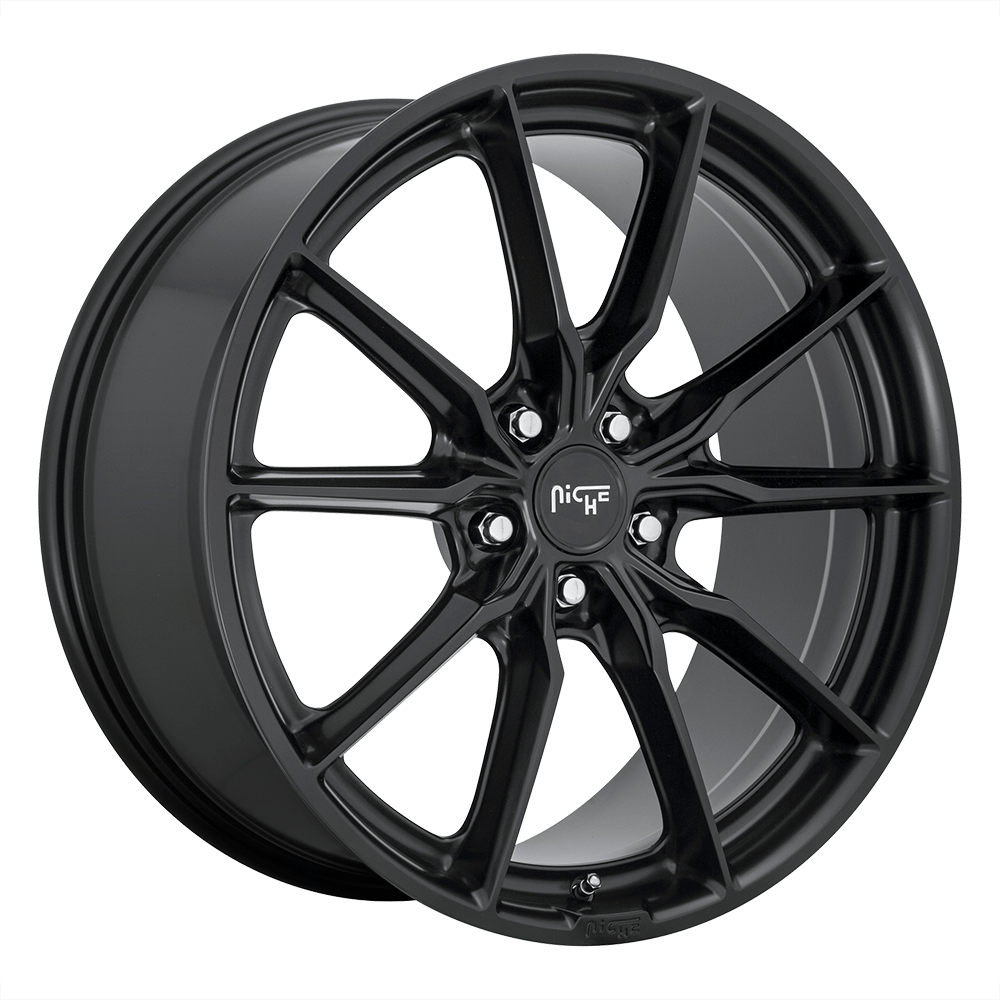 18X8 Niche 1PC M238 RAINIER MATTE BLACK 5X114.3