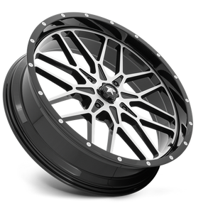 24X7 MSA Offroad Wheels M45 PORTAL GLOSS BLACK MACHINED 4X137