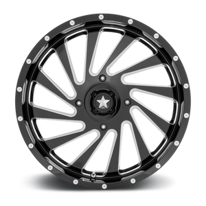 20X7 MSA Offroad Wheels M46 BLADE GLOSS BLACK MILLED 4X137