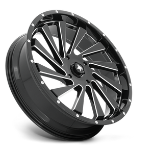 24X7 MSA Offroad Wheels M46 BLADE GLOSS BLACK MILLED 4X137