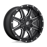 20X10 Fuel 1PC D538 MAVERICK RIMS - MATTE BLACK MILLED 8X180