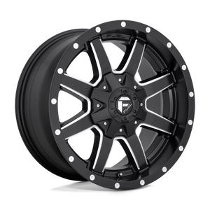20X9 Fuel 1PC D538 MAVERICK RIMS - MATTE BLACK MILLED 8X180