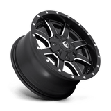 18X9 Fuel 1PC D538 MAVERICK RIMS - MATTE BLACK MILLED 8X180