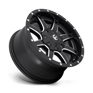 22X10 Fuel 1PC D538 MAVERICK RIMS - MATTE BLACK MILLED 8X180