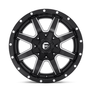 22X9.5 Fuel 1PC D538 MAVERICK RIMS - MATTE BLACK MILLED 8X180