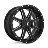 22X9.5 Fuel 1PC D610 MAVERICK RIMS - GLOSS BLACK MILLED 6X135/6X139.7