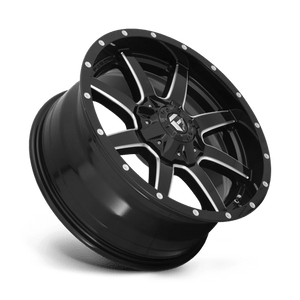 20X12 Fuel 1PC D610 MAVERICK RIMS - GLOSS BLACK MILLED 6X135/6X139.7