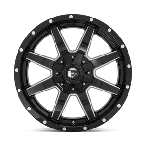 18X9 Fuel 1PC D610 MAVERICK RIMS - GLOSS BLACK MILLED 6X135/6X139.7