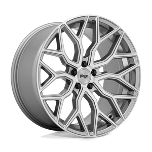 20X10.5 Niche 1PC M265 MAZZANTI ANTHRACITE BRUSHED TINT CLEAR 5X120