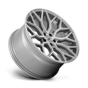22X10 Niche 1PC M265 MAZZANTI ANTHRACITE BRUSHED TINT CLEAR 5X120