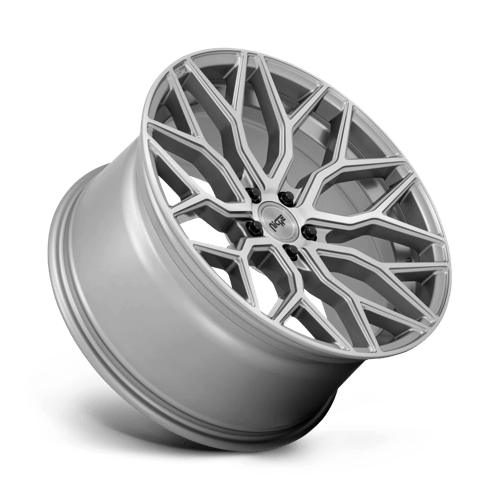 20X9 Niche 1PC M265 MAZZANTI ANTHRACITE BRUSHED TINT CLEAR 5X112