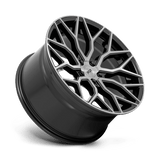 22X10 Niche 1PC M262 MAZZANTI GLOSS BLACK BRUSHED FACE 5X120