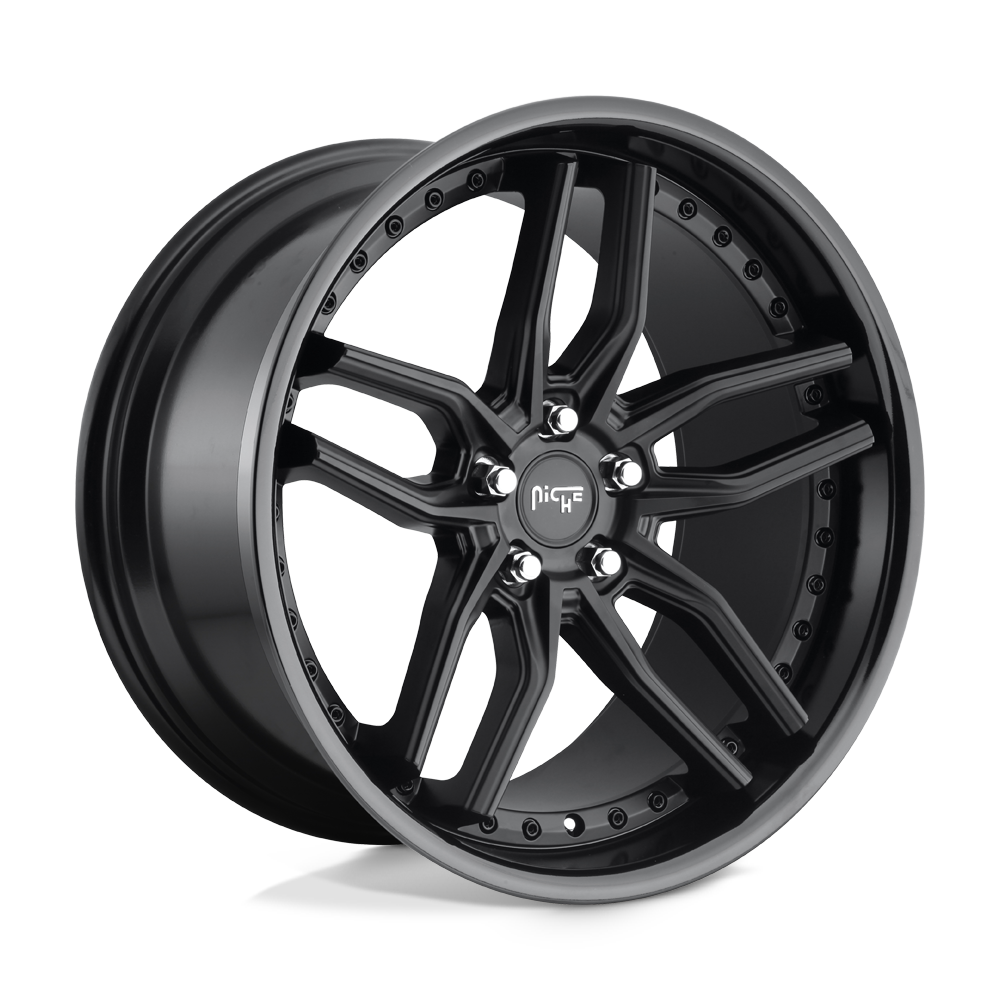 19X9.5 Niche 1PC M194 METHOS GLOSS BLACK MATTE BLACK 5X112