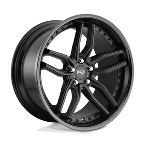 19X9.5 Niche 1PC M194 METHOS GLOSS BLACK MATTE BLACK 5X112