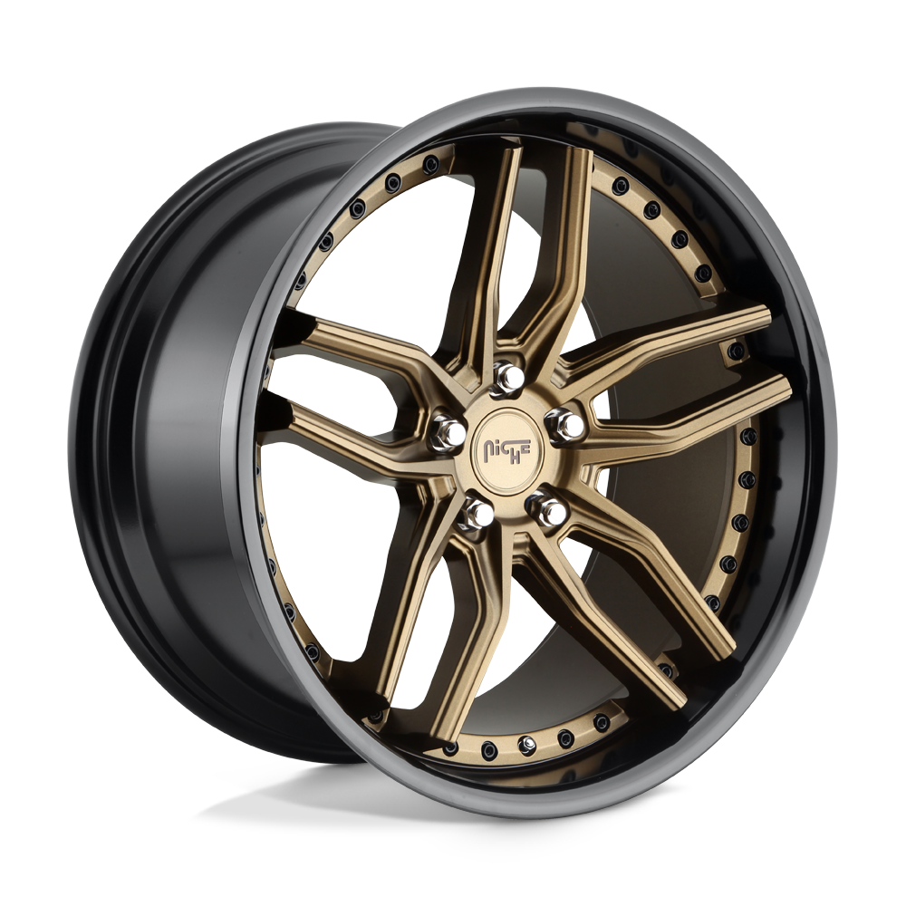 19X9.5 Niche 1PC M195 METHOS MATTE BRONZE BLACK BEAD RING 5X114.3