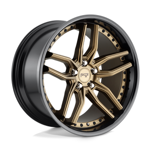 19X8.5 Niche 1PC M195 METHOS MATTE BRONZE BLACK BEAD RING 5X114.3