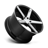 22X9 Niche 1PC M124 MILAN GLOSS BLACK BRUSHED 5X114.3