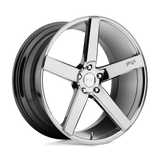 19X8.5 Niche 1PC M132 MILAN CHROME PLATED 5X114.3