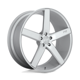 19X8.5 Niche 1PC M135 MILAN GLOSS SILVER MACHINED 5X114.3