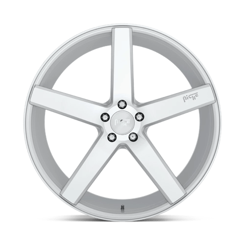 18X8 Niche 1PC M135 MILAN GLOSS SILVER MACHINED 5X114.3