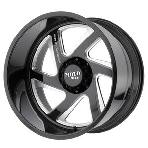 24X14 Moto Metal MO400 GLOSS BLACK MILLED BLANK