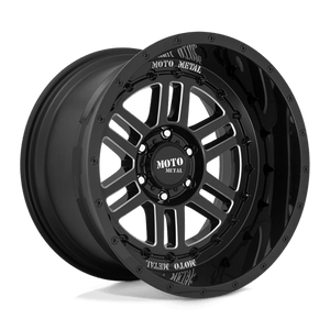 20X10 Moto Metal MO800 DEEP SIX GLOSS BLACK MILLED 5X127