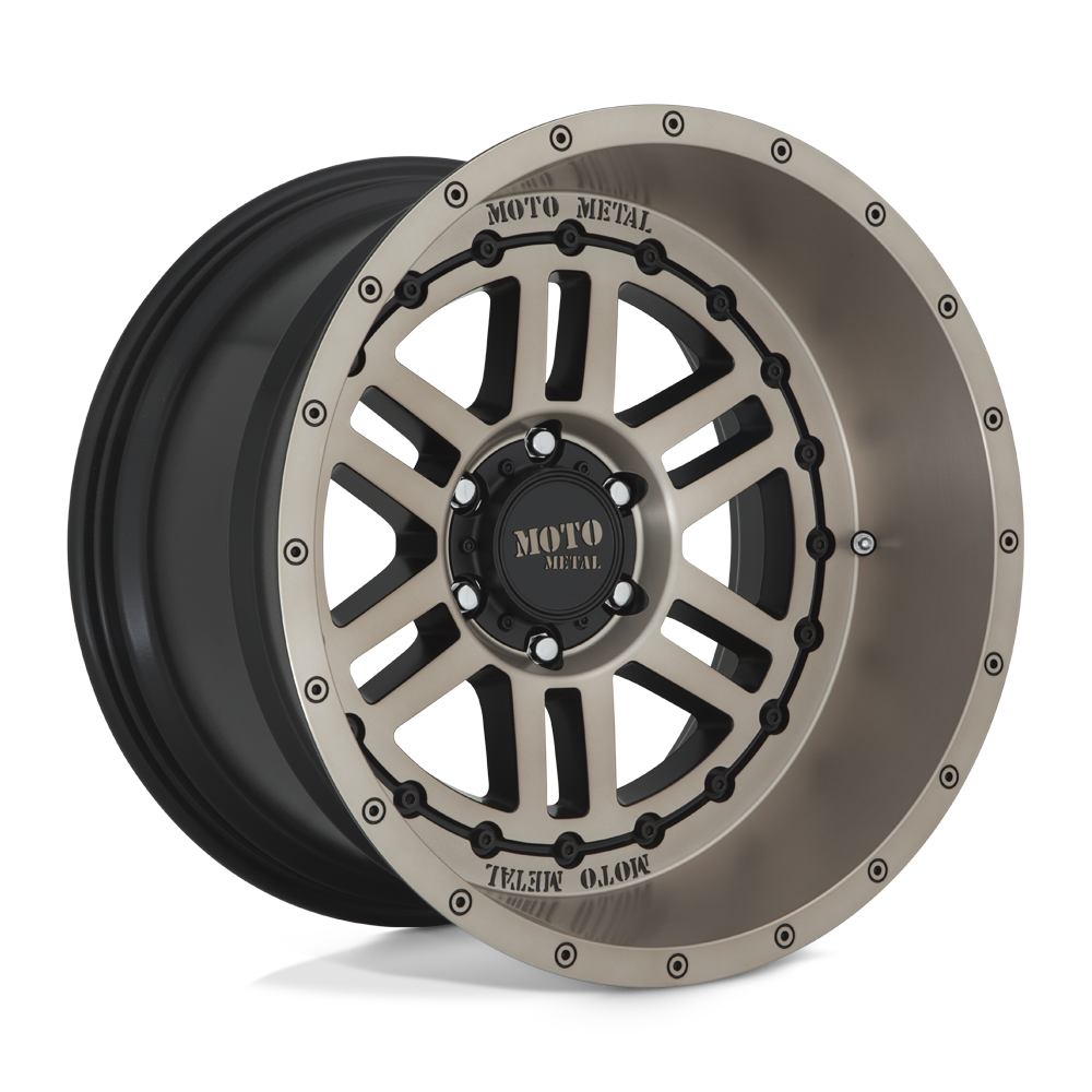 20X10 Moto Metal MO800 DEEP SIX SATIN BLACK W/ BRONZE TINT 6X135