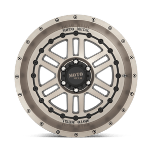 20X12 Moto Metal MO800 DEEP SIX SATIN BLACK W/ BRONZE TINT 8X170
