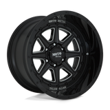 22X12 Moto Metal MO801 PHANTOM GLOSS BLACK MILLED 6X139.7