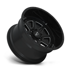 20X10 Moto Metal MO801 PHANTOM GLOSS BLACK MILLED 5X127