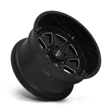 22X12 Moto Metal MO801 PHANTOM GLOSS BLACK MILLED 6X139.7