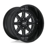 20X10 Moto Metal MO801 PHANTOM GLOSS BLACK MILLED 5X127