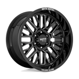 20X9 Moto Metal MO802 WARLOCK GLOSS BLACK MILLED 5X150