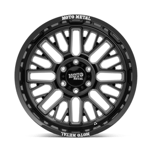 20X10 Moto Metal MO802 WARLOCK GLOSS BLACK MILLED 6X135