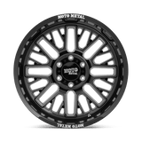 20X9 Moto Metal MO802 WARLOCK GLOSS BLACK MILLED 6X114.3