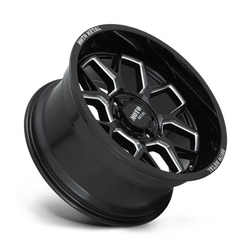 20X10 Moto Metal MO803 BANSHEE GLOSS BLACK MILLED 5X127