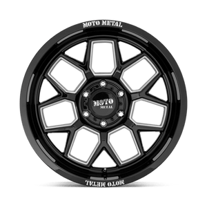 20X10 Moto Metal MO803 BANSHEE GLOSS BLACK MILLED 5X127