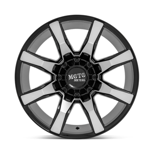 20X9 Moto Metal MO804 SPIDER GLOSS BLACK MACHINED 5X127/5X139.7
