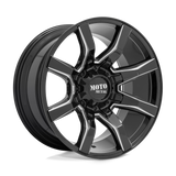 20X9 Moto Metal MO804 SPIDER GLOSS BLACK MILLED 8X170