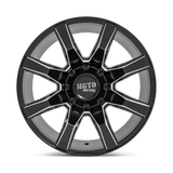 20X9 Moto Metal MO804 SPIDER GLOSS BLACK MILLED 8X170