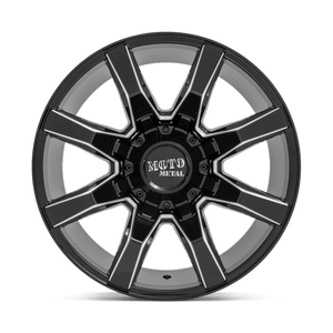 20X9 Moto Metal MO804 SPIDER GLOSS BLACK MILLED 8X170