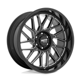 22X10 Moto Metal MO805 GLOSS BLACK MILLED 6X135