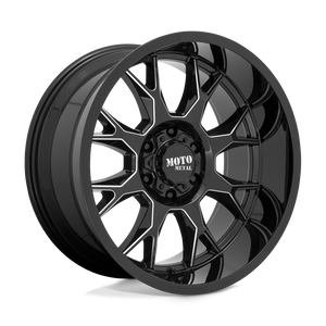 20X10 Moto Metal MO806 GLOSS BLACK MILLED 5X127
