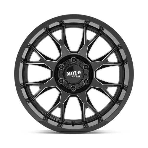 20X10 Moto Metal MO806 GLOSS BLACK MILLED 5X127