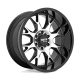 20X10 Moto Metal MO806 GLOSS BLACK MACHINED 5X127