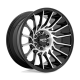20X10 Moto Metal MO807 GLOSS BLACK MACHINED 5X127