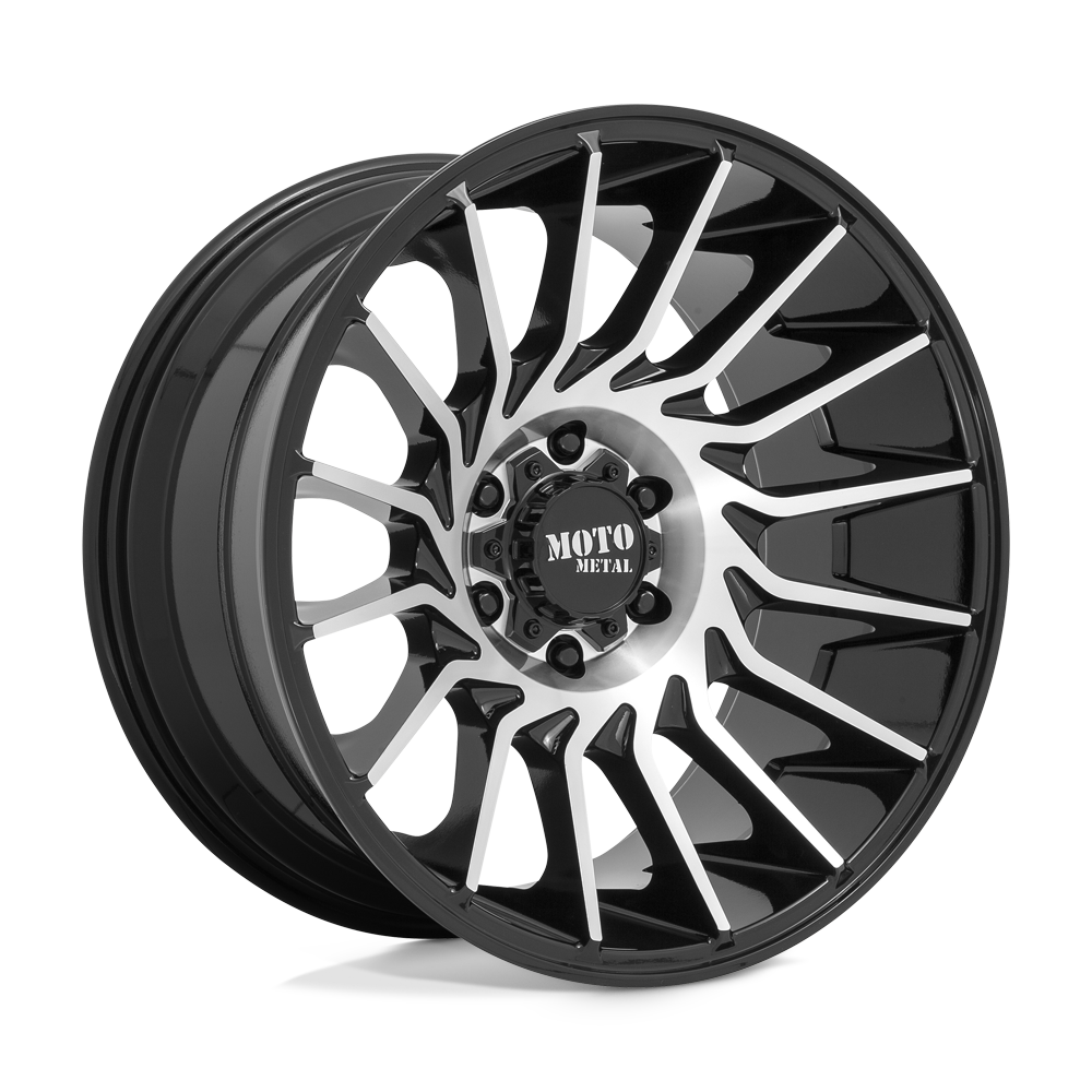 22X10 Moto Metal MO807 GLOSS BLACK MACHINED 6X139.7