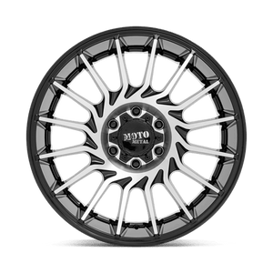 22X10 Moto Metal MO807 GLOSS BLACK MACHINED 6X139.7